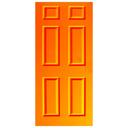 Door Decal - Dementia Friendly - Orange -MINIMUM ORDER 2 PER COLOURWAY